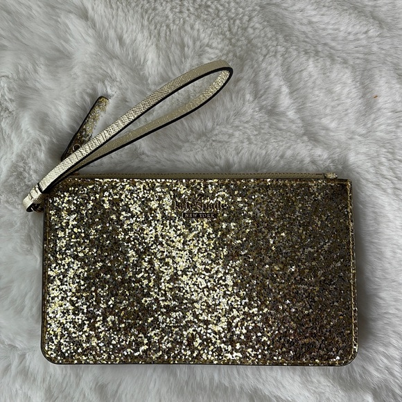 kate spade glitter wristlet